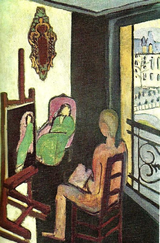 Henri Matisse konstnaren och hans modell china oil painting image
